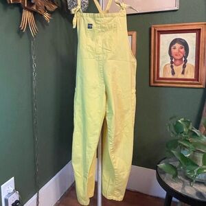 Lucy & Yak Yellow Cotton Overalls, UK brand, size Medium